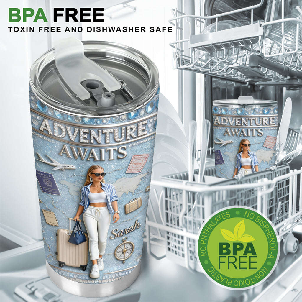 Custom Any Photo - Personalized Travelling Tumbler