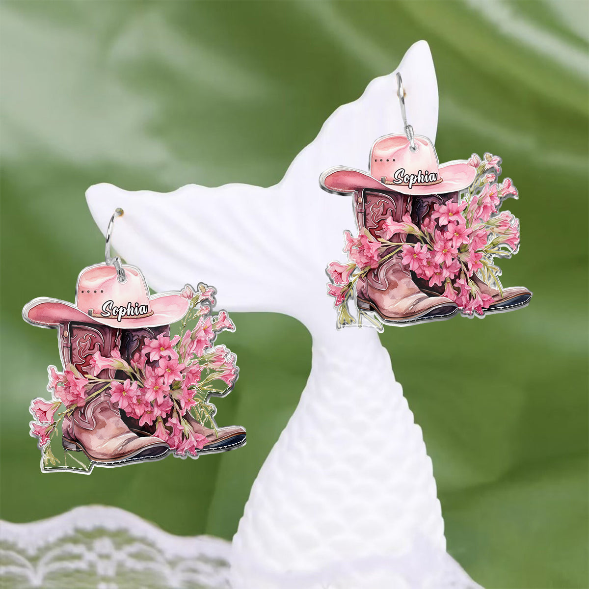 Cowgirl Boots - Personalized Cowgirl Earrings