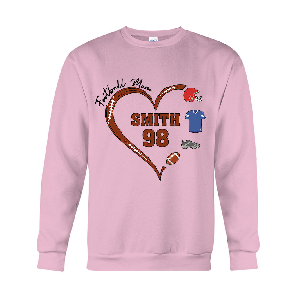 Football Mom - Personalized Football T-shirt And Hoodie