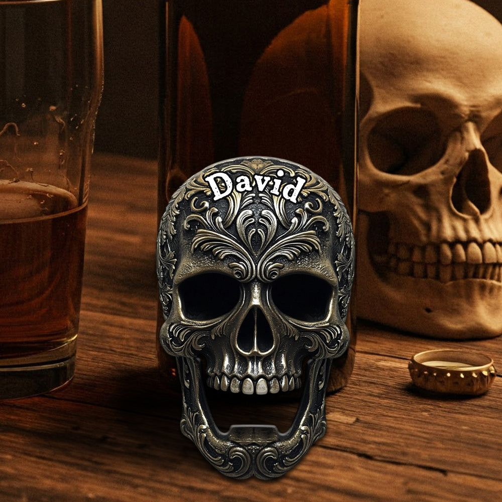 Cool Skull Bottle Opener - Personalized Beer Bottle Opener
