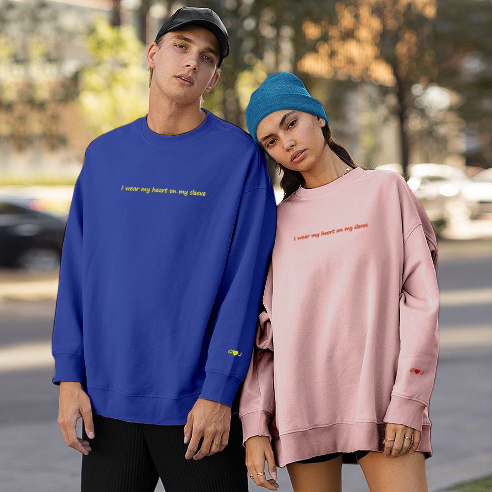 Custom Text - Personalized Couple Sweatshirt