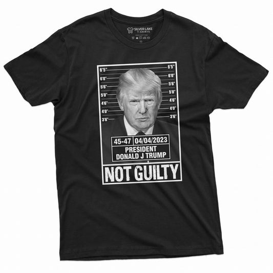 Donad Trum Photo T-Shirt, Not Guty 45-47 President Tee Shirt, Arrest Us Presidential Elections Trum Support Tee T-shirt & Hoodie