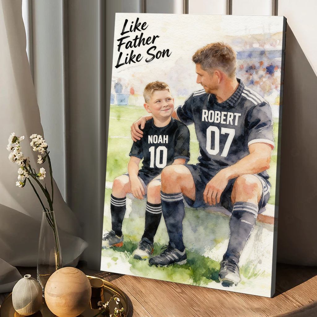 Custom Sport - Personalized Father Canvas And Poster