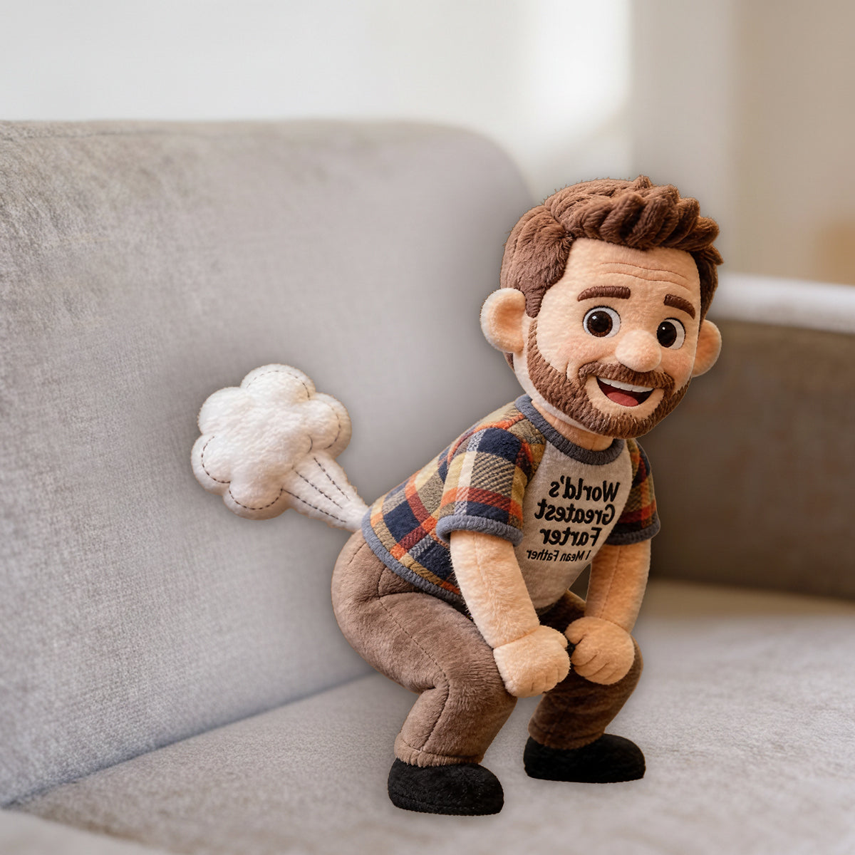 Custom Any Photo - Personalized Father Premium Faux Fur Pillow