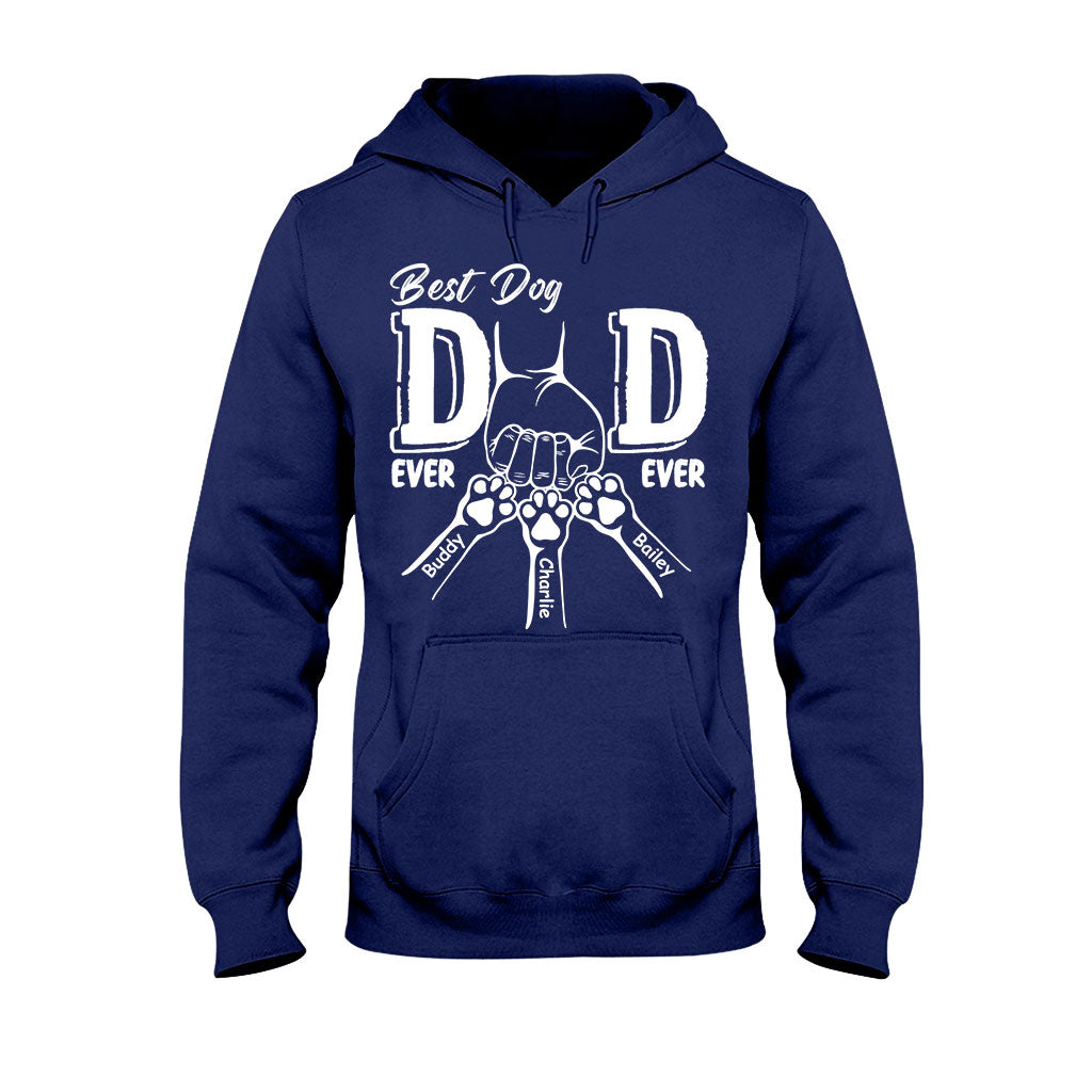 Best Dog Dad Ever - Personalized Dog T-shirt And Hoodie