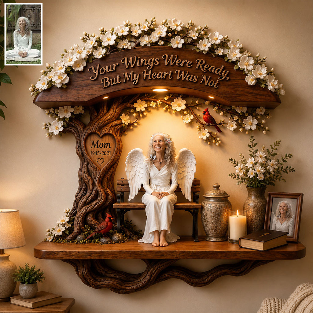 I'll Always Be With You - Personalized Memorial Wooden Floating Shelf