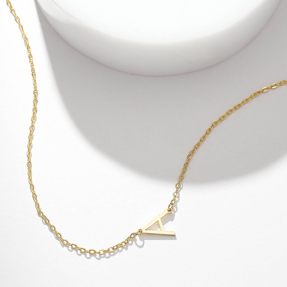 One Letter - Personalized S925 Silver/14k Gold Letter Necklace