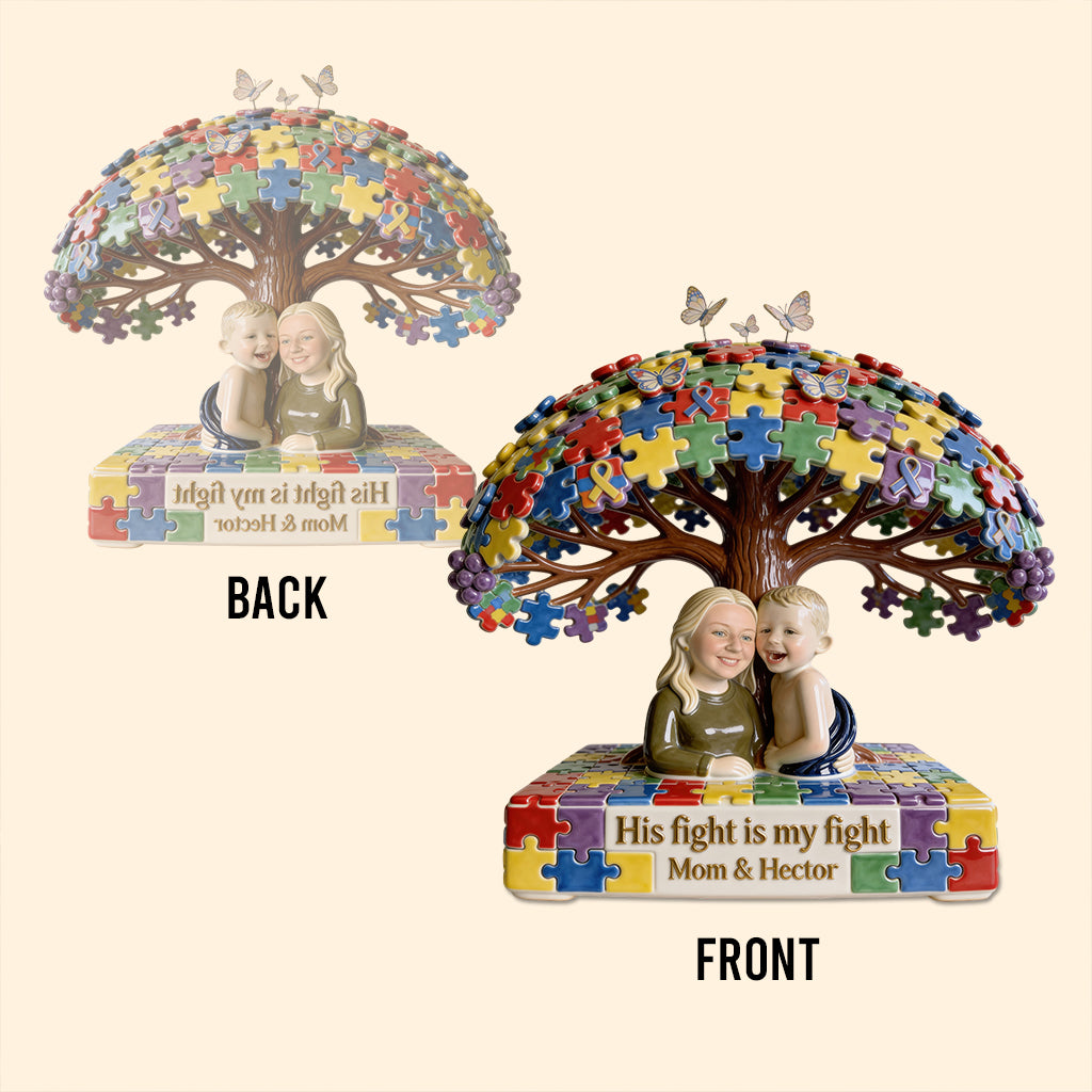Autism Mom - Personalized Autism Awareness Custom Shaped Acrylic Plaque