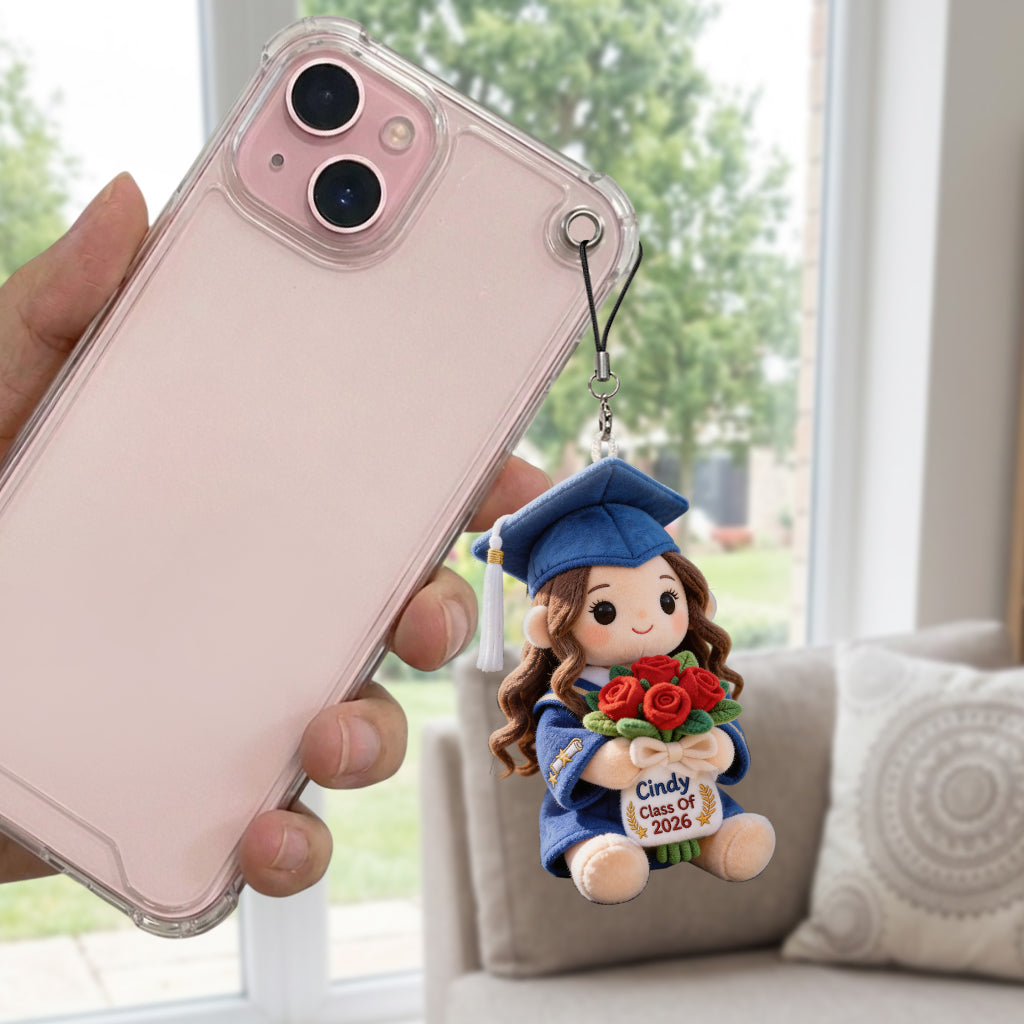Class Of 2026 - Personalized Graduation Plush Keychain