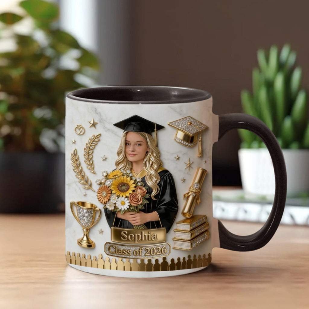 Happy Graduation! - Personalized Graduation Accent Mug