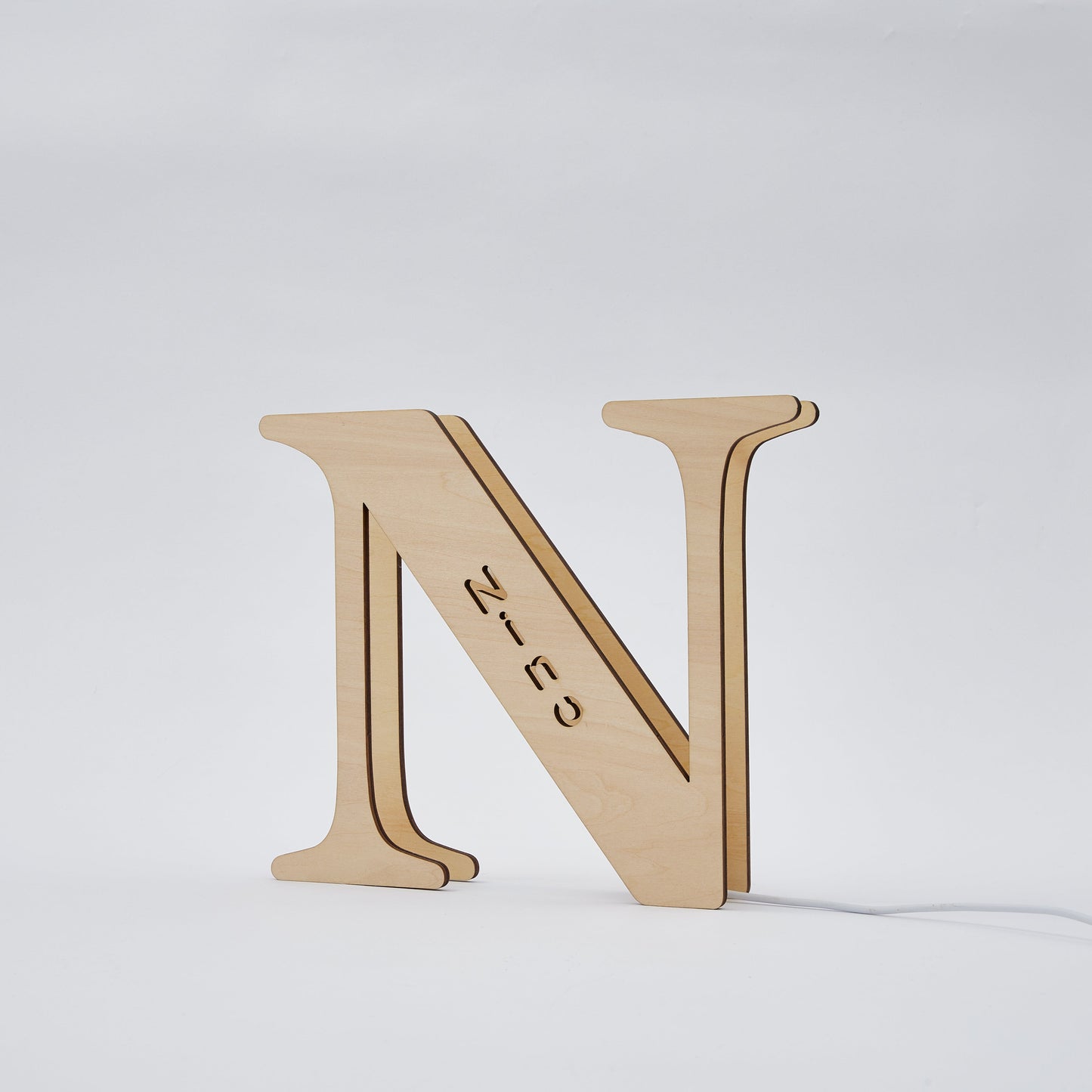 Wooden Letter - Personalized Any Letter With Name Lamp