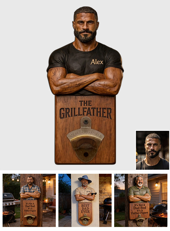 Beer Zone - Personalized Father Wall Bottle Opener