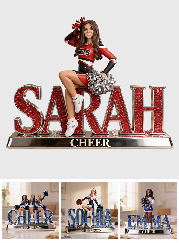 Custom Any Photo - Personalized Cheerleading Custom Shaped Acrylic Plaque