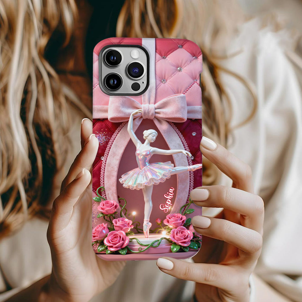 Just A Girl Who Loves To Dance - Personalized Ballet Full Print Phone Case