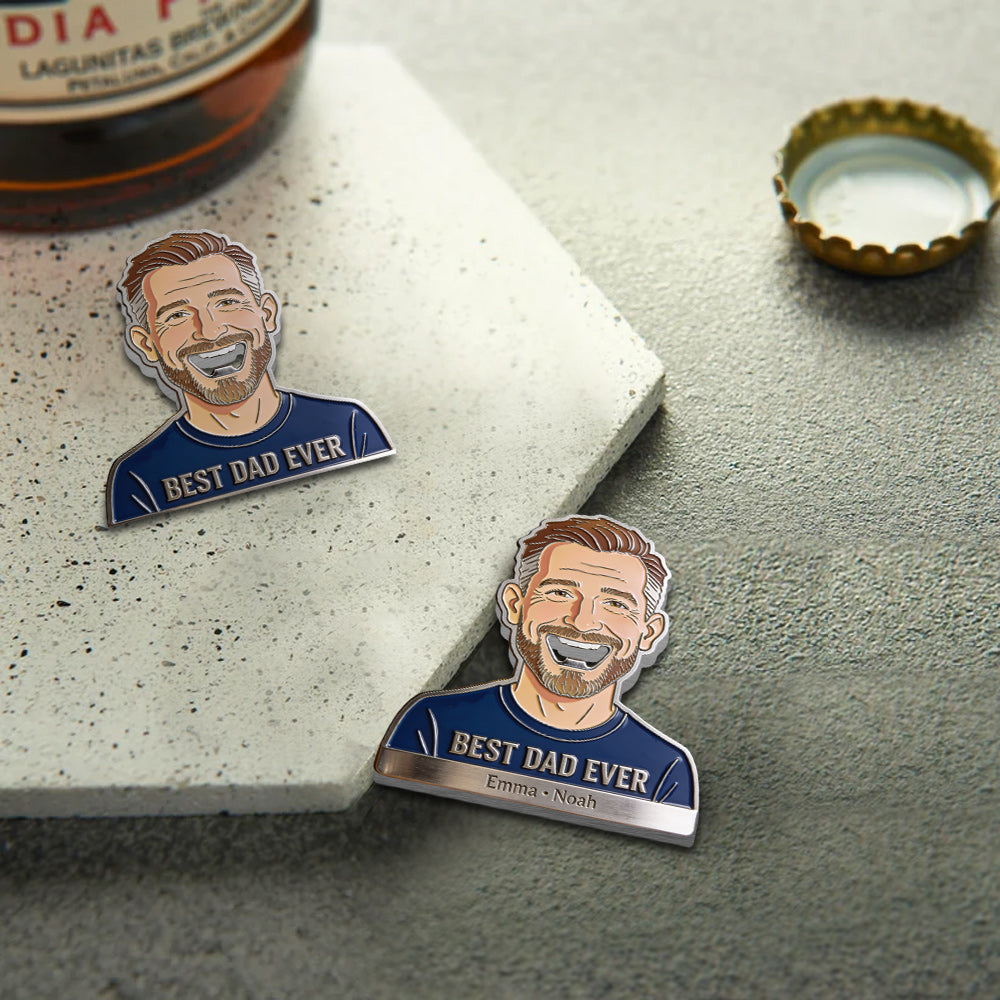 Funny Dad Papa Opener - Personalized Father Bottle Opener