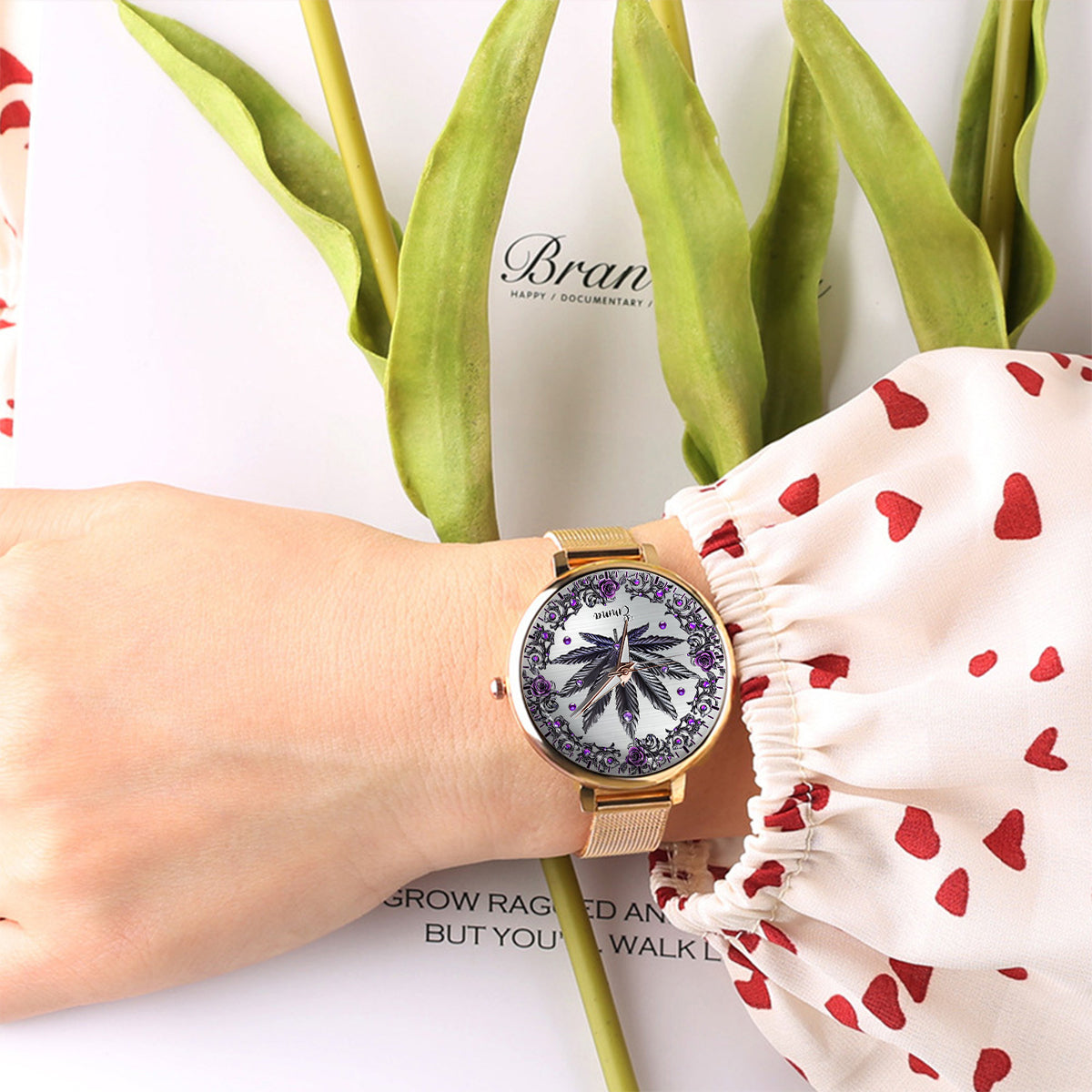 Beautiful Marijuanas - Personalized Weed Women Hand Watch
