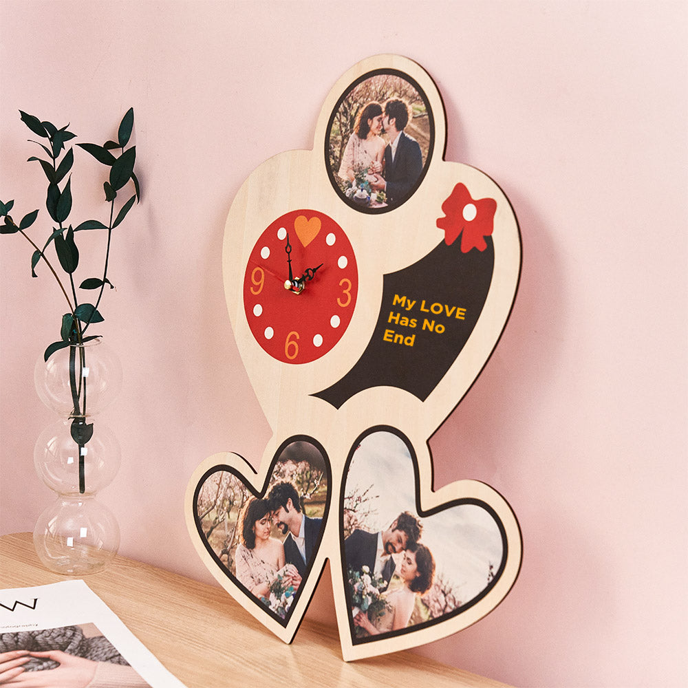 Any Photos - Personalized Couple Photo Clock