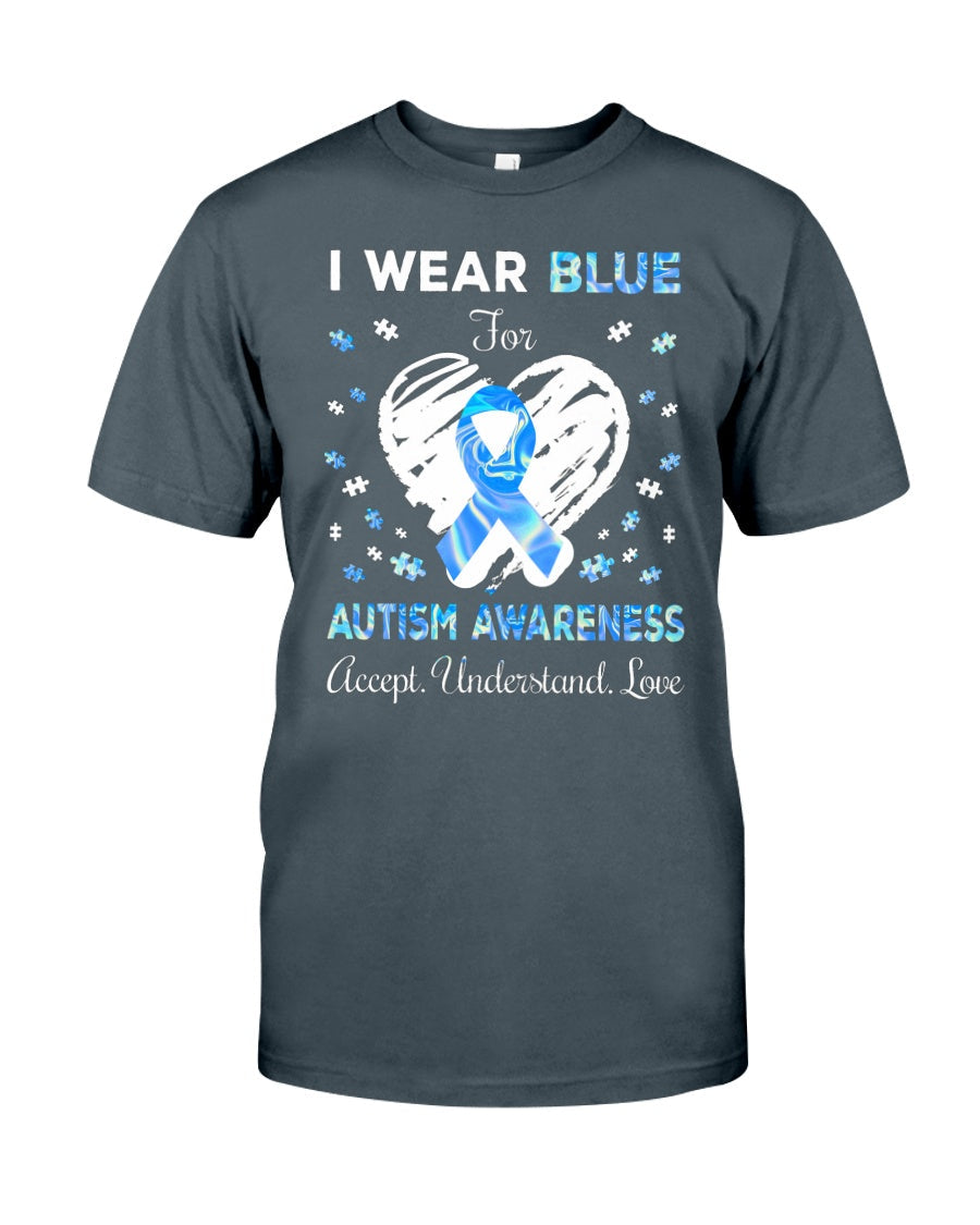 Autism I Wear Blue Hologram - Autism Awareness T-shirt and Hoodie 0921