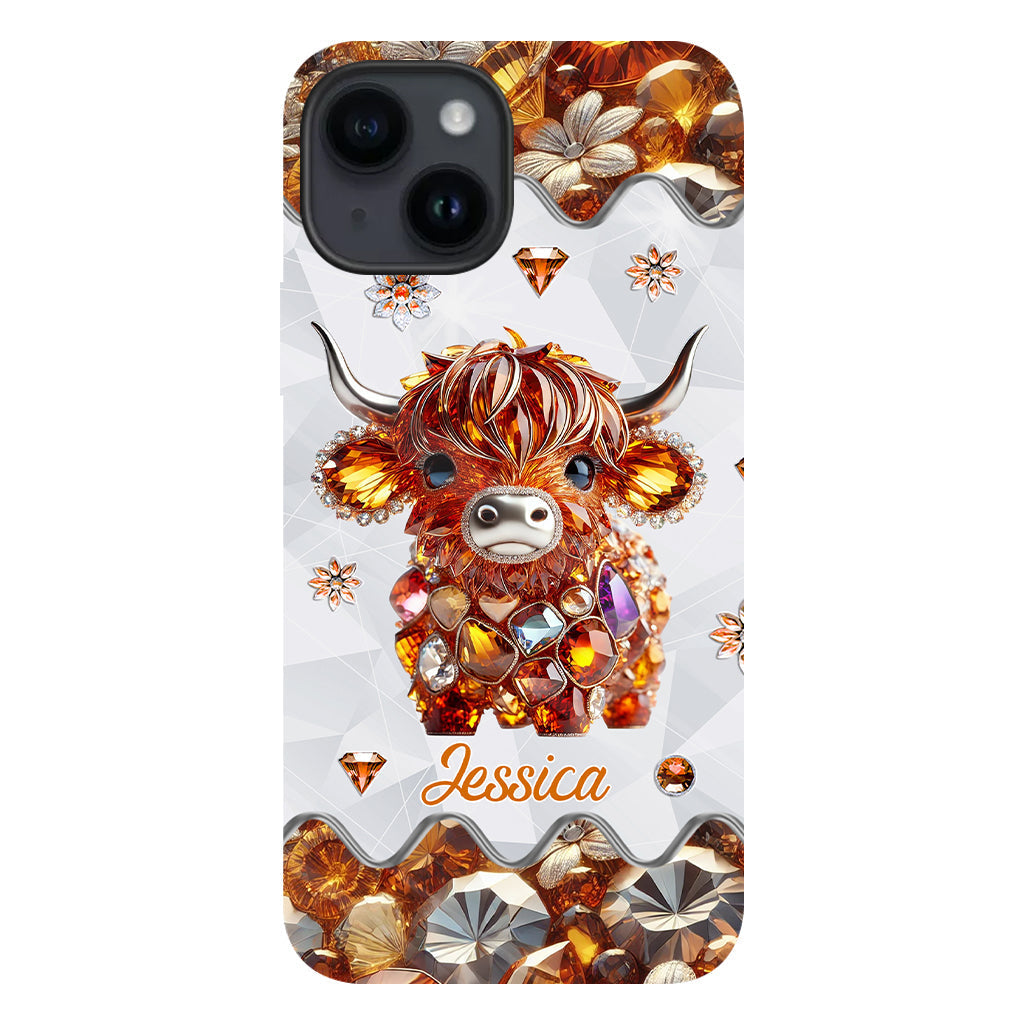 Just A Girl Who Loves Highland Cows - Personalized Full Print Phone Case