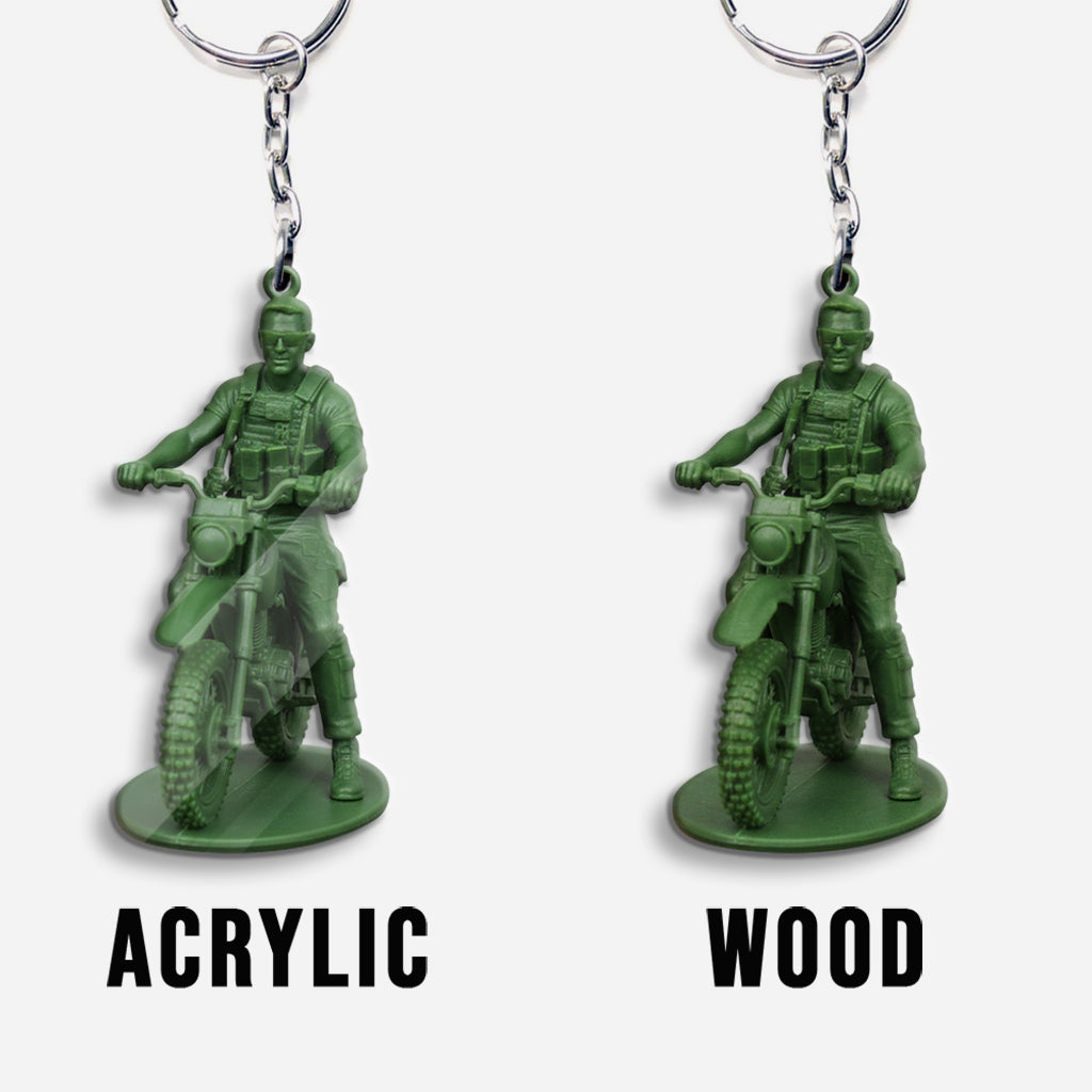 Funny Gift For Soldiers - Personalized Veteran Keychain