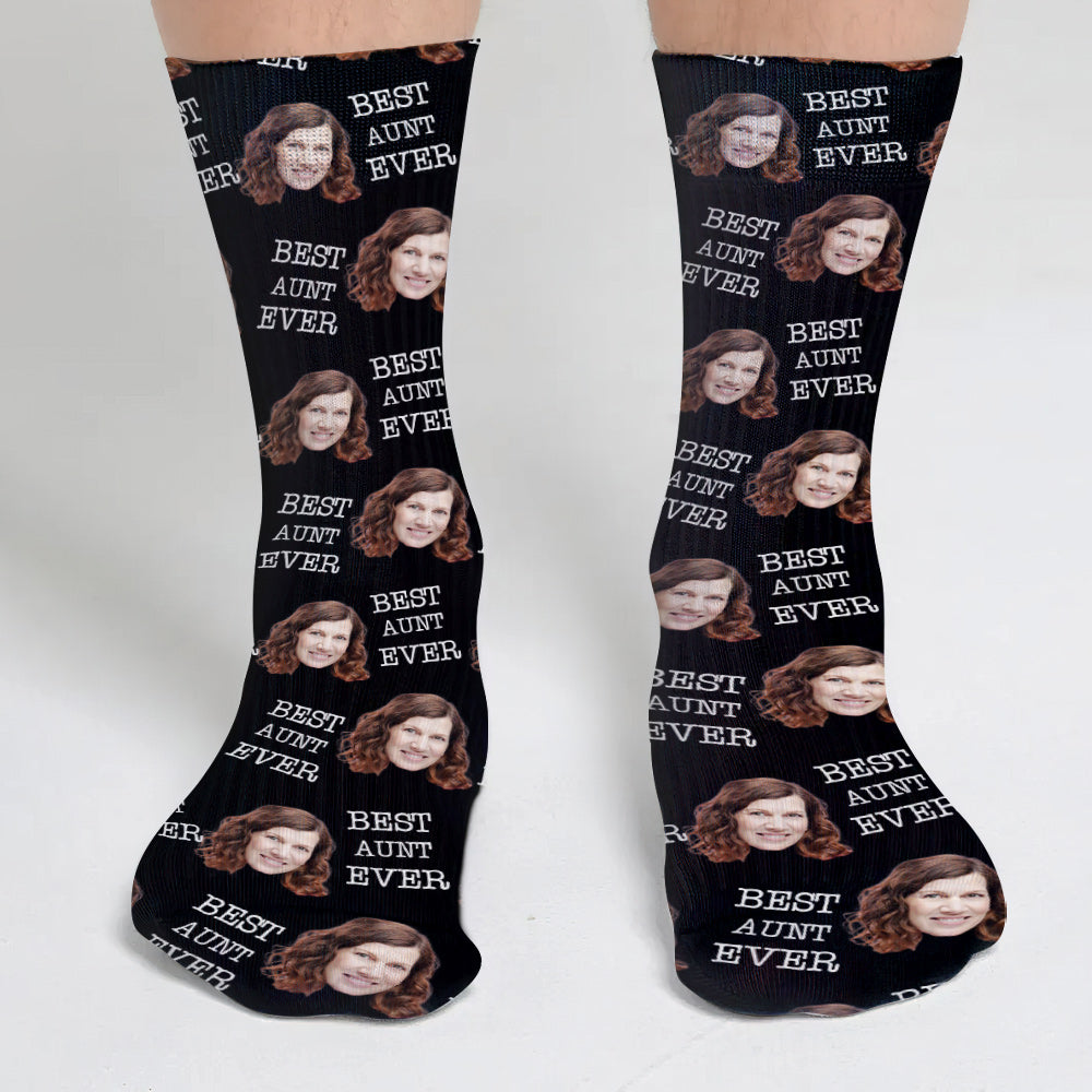 Custom Face - Personalized Aunt Socks