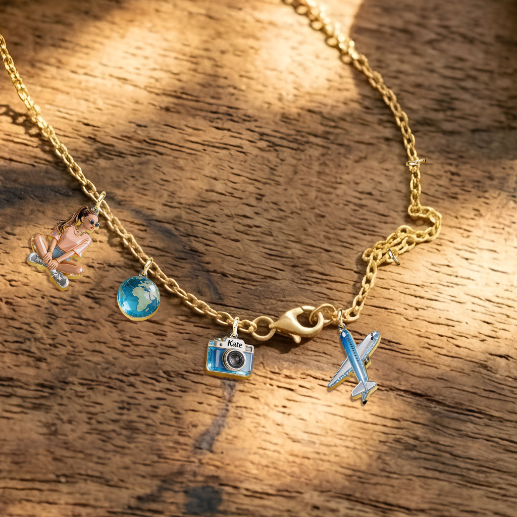 Custom Any Photo - Personalized Travelling Metal Necklaces With Pendants