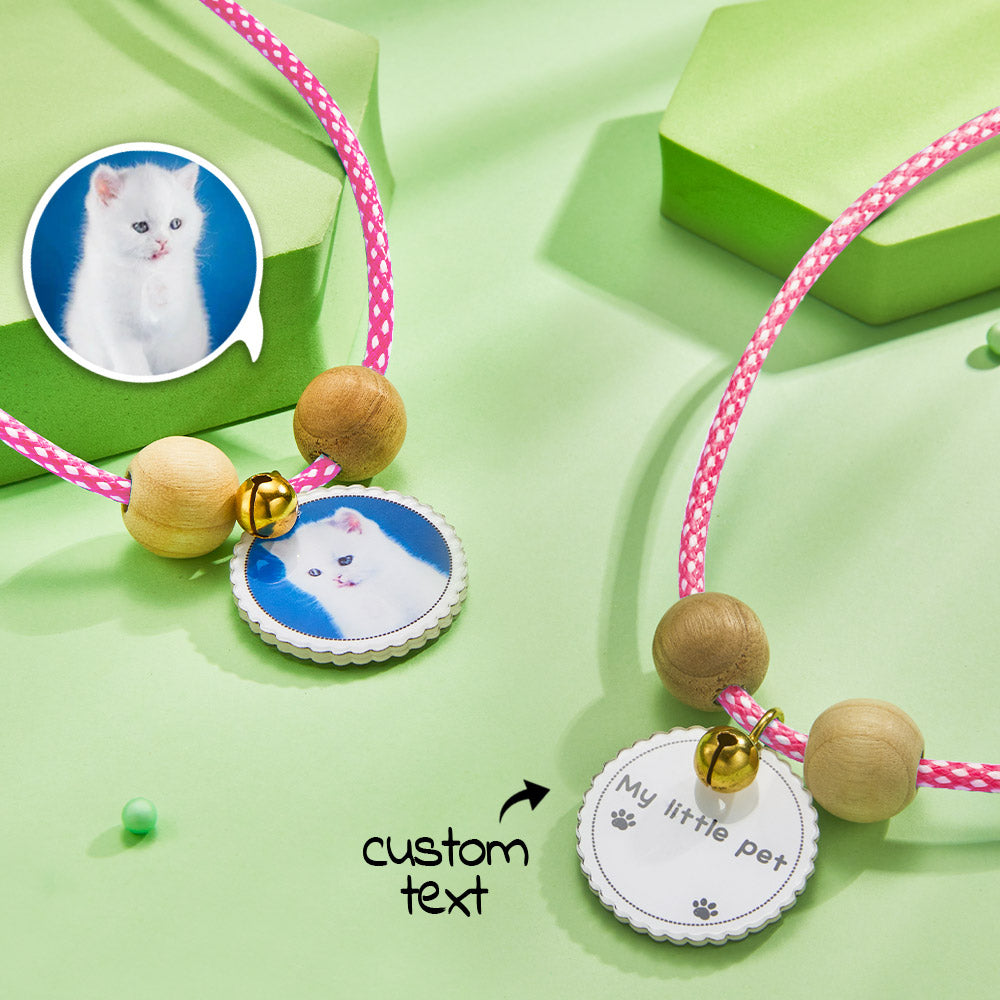 Any Photo - Personalized Dog Photo Engraved Pet Collar
