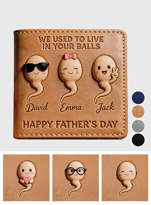 Custom Any Photo - Personalized Father Leather Wallet