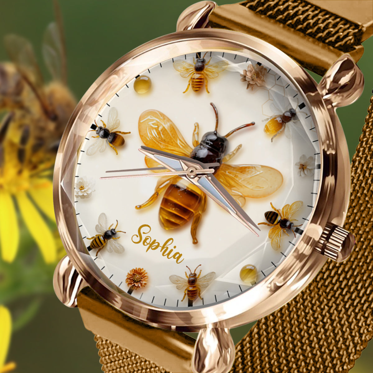 Just A Girl Who Loves Bees - Personalized Bee Women Hand Watch