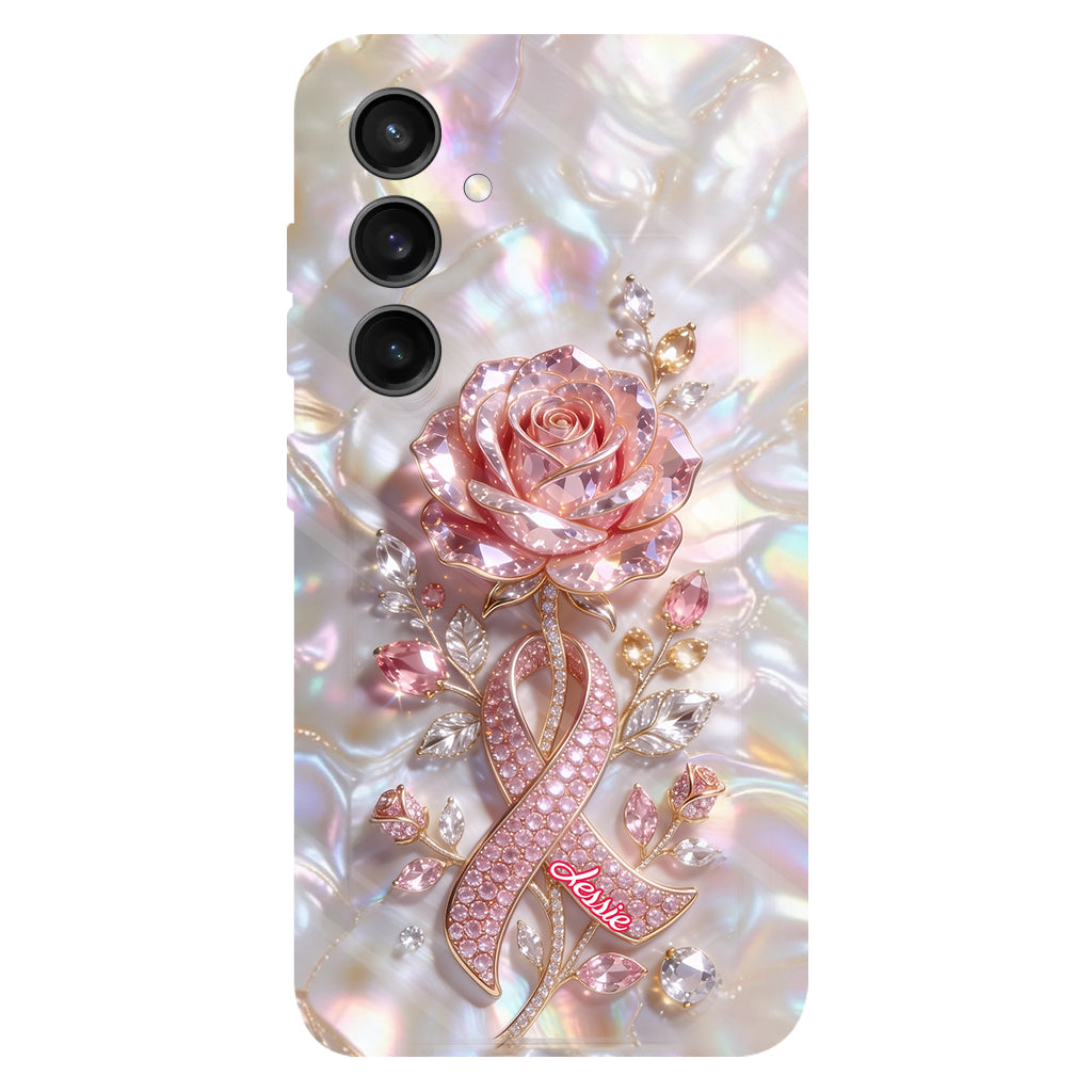Faith Hope Love - Personalized Breast Cancer Awareness Full Print Phone Case