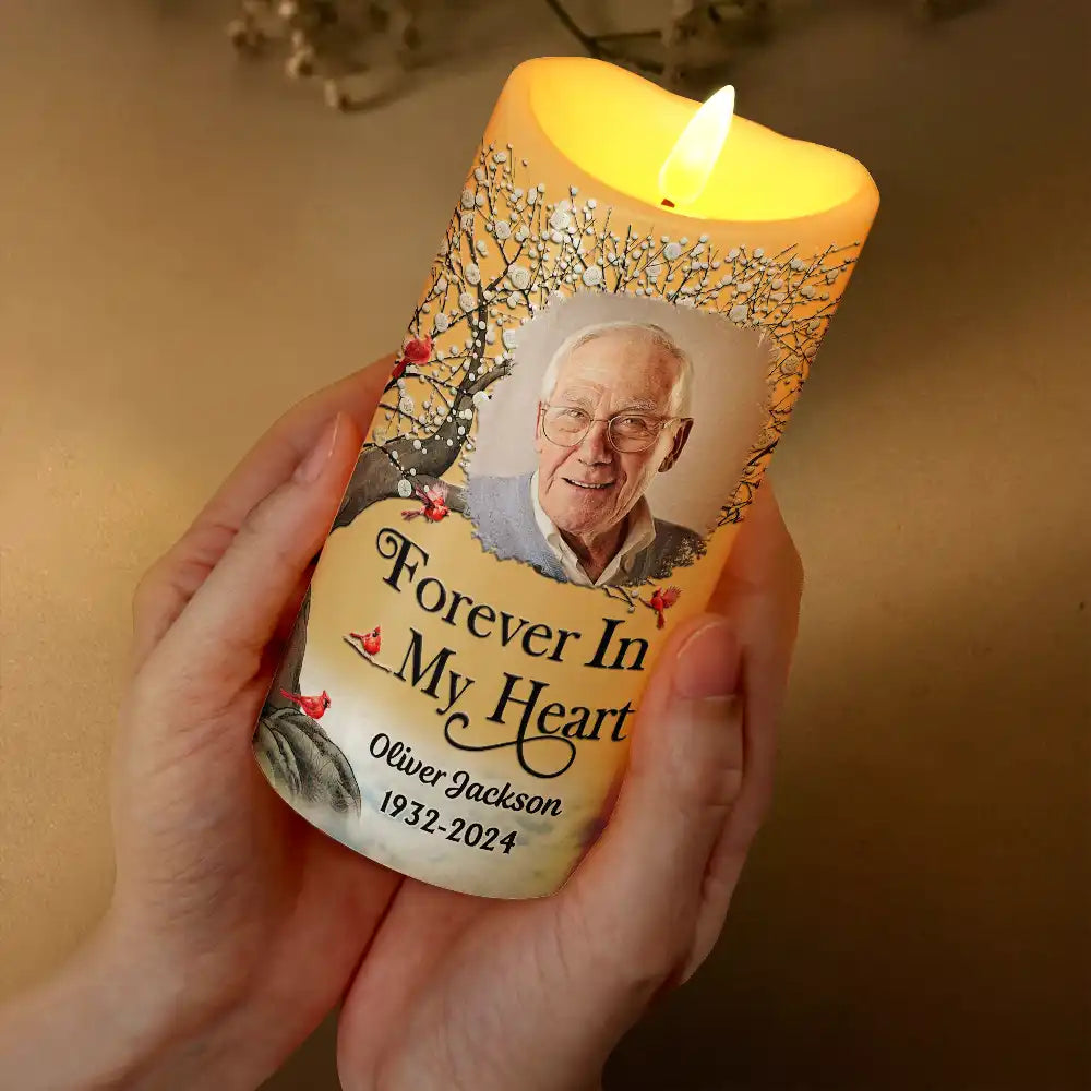 Custom Photo I'm Always With You - Personalized Flameless LED Candle