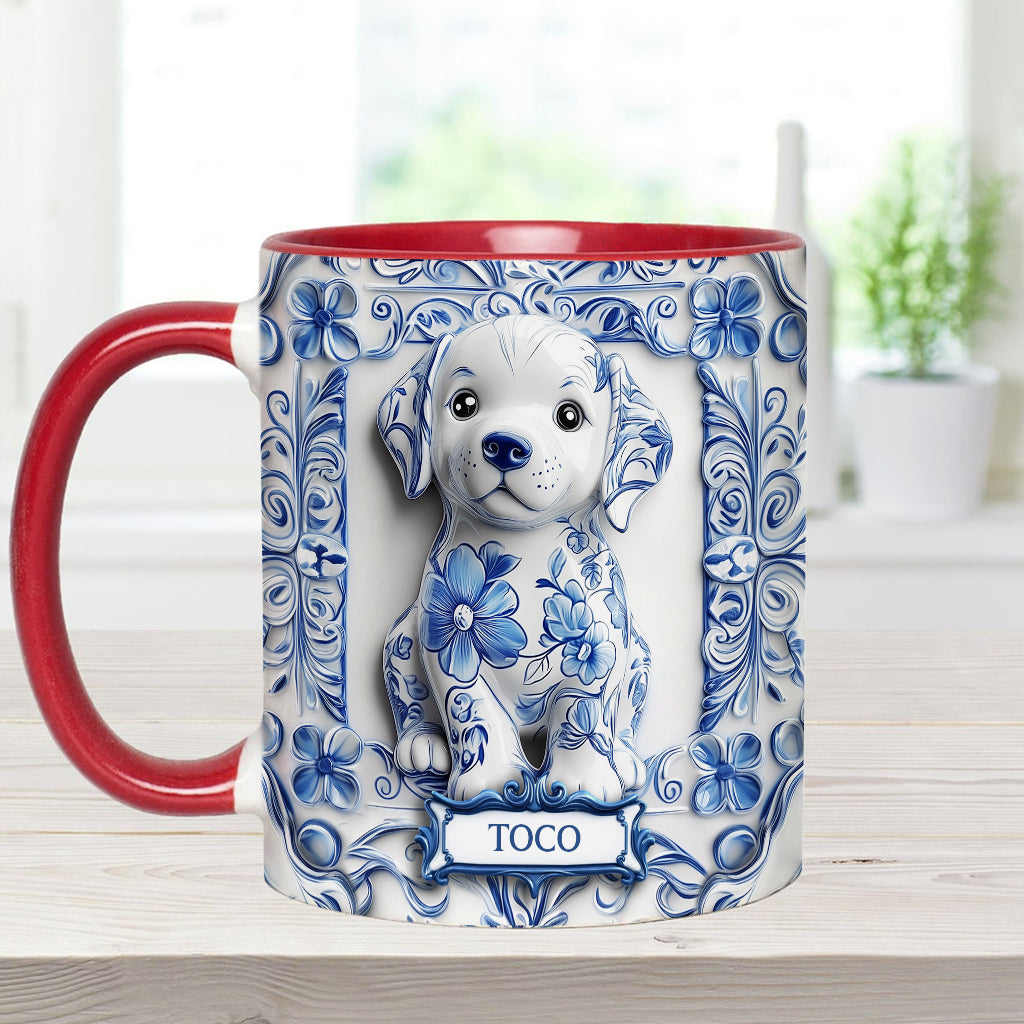 Cute Labrador Retriever - Personalized Dog Accent Mug