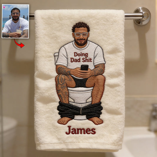 Best Time Of Day - Personalized Father Towel