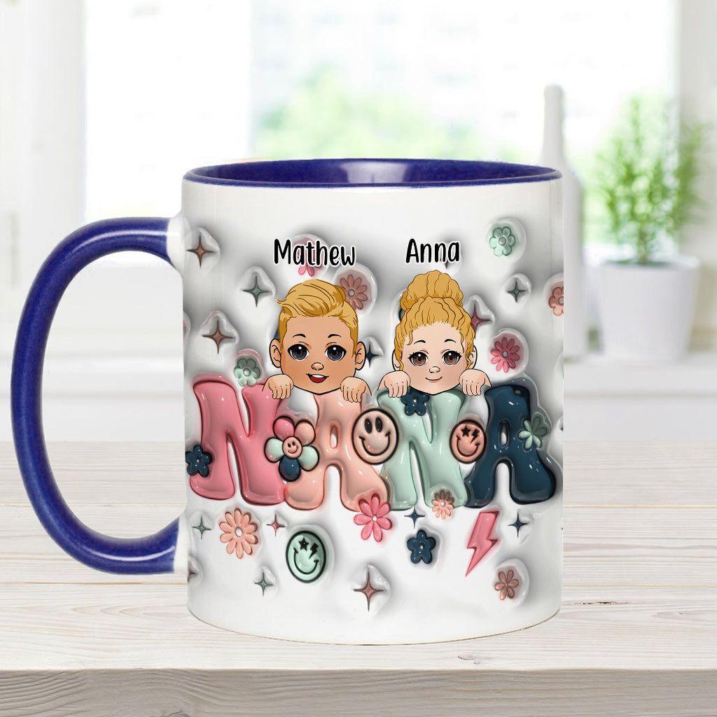 Best Grandma/Nana/Mimi Ever - Gift for grandma - Personalized Accent Mug