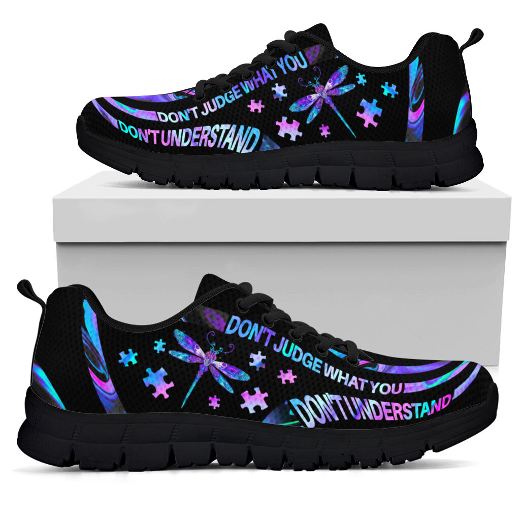 Don't Judge What You Don't Understand Autism Awareness Sneakers 0622