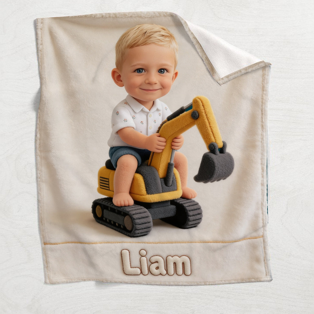 Any Photo, Any Animal Or Vehicle - Personalized Kid Blanket