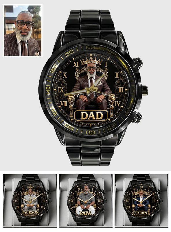 Custom Any Photo Gift For Dad/Grandpa/Uncle... - Personalized Father Hand Watch