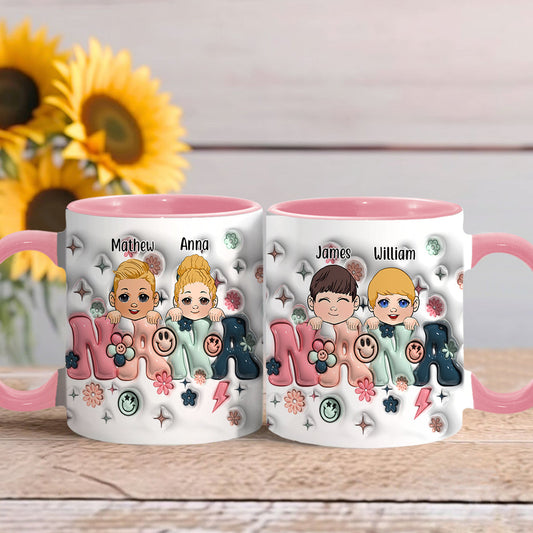 Best Grandma/Nana/Mimi Ever - Gift for grandma - Personalized Accent Mug