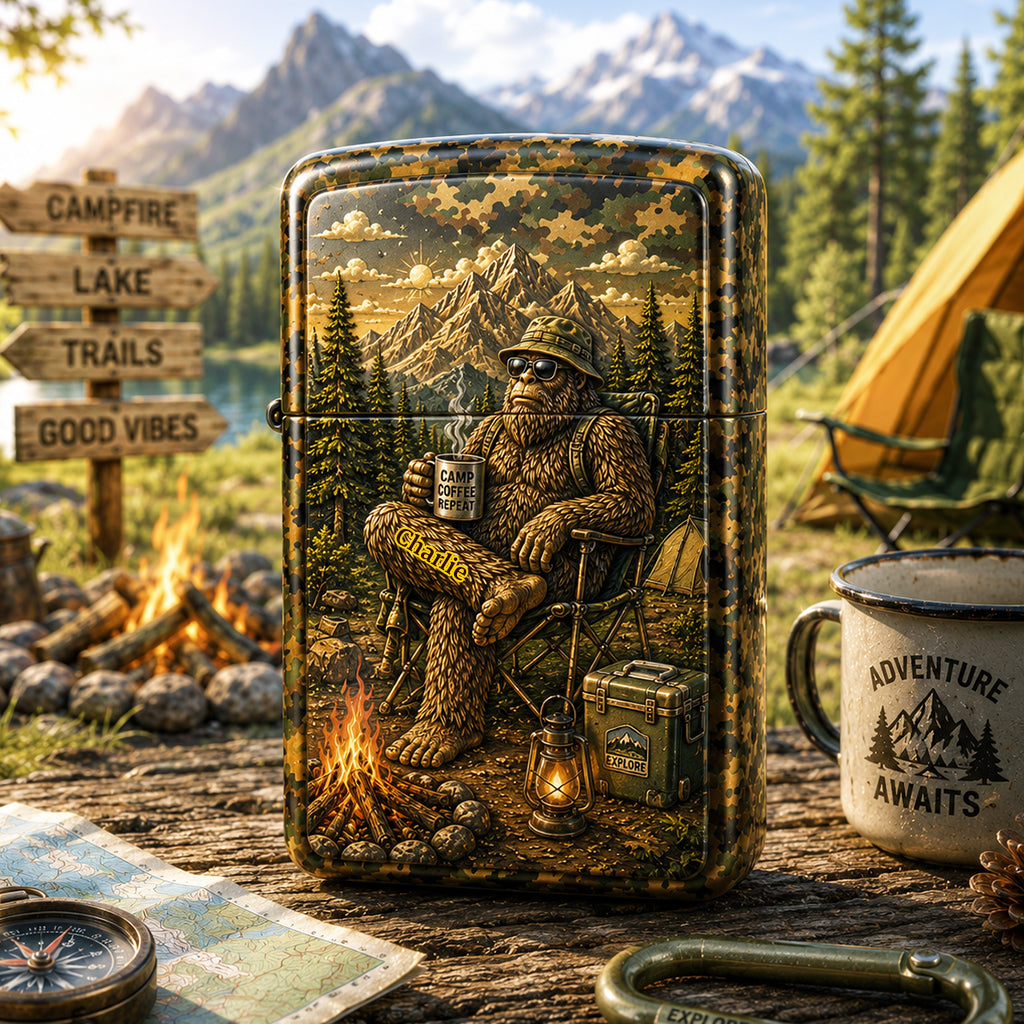 Camping Lover Gift Idea - Personalized Camping Lighter
