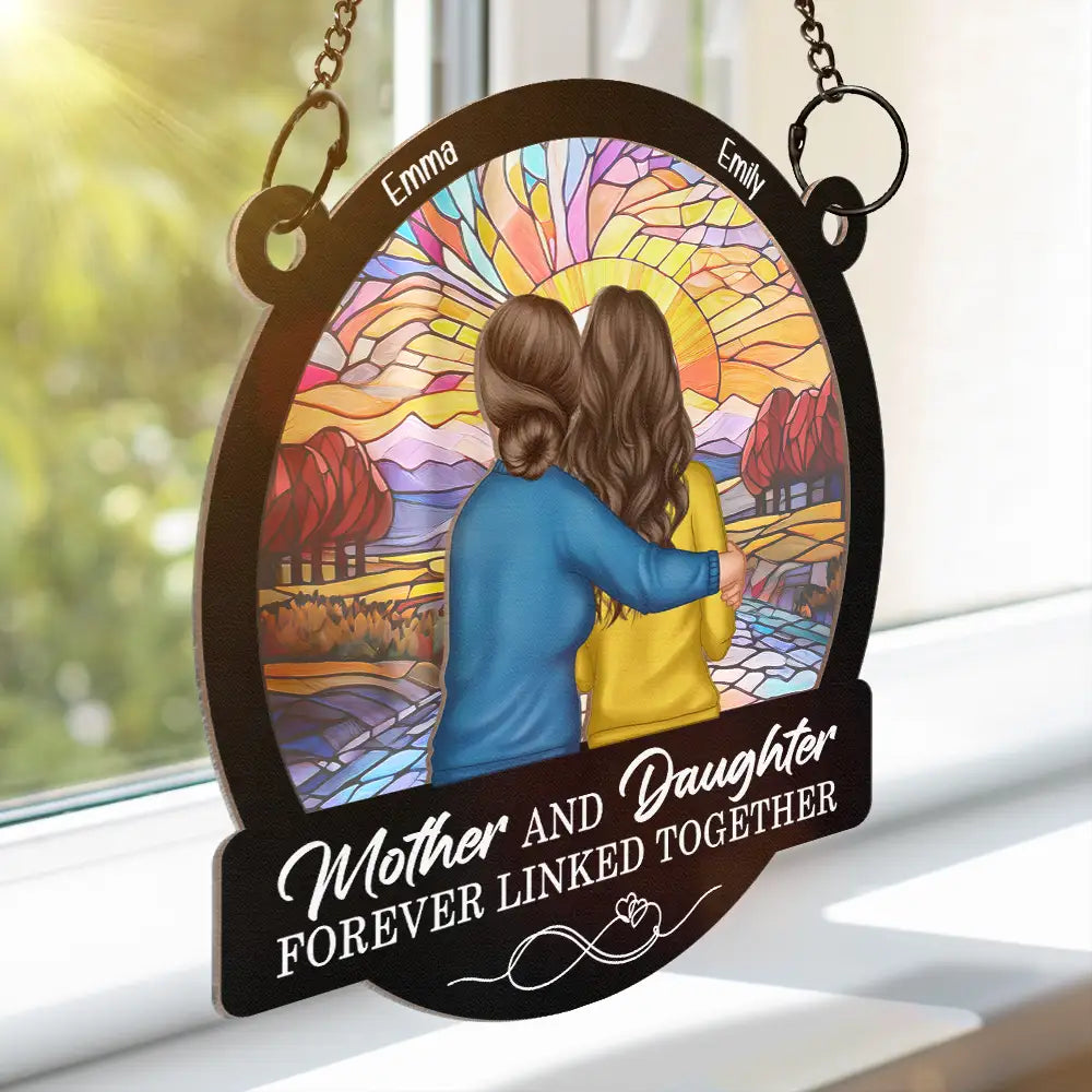 ‘Forever Linked Together’ Mother-Daughter Sunflower Ornament - Perfect Keepsake for Mom
