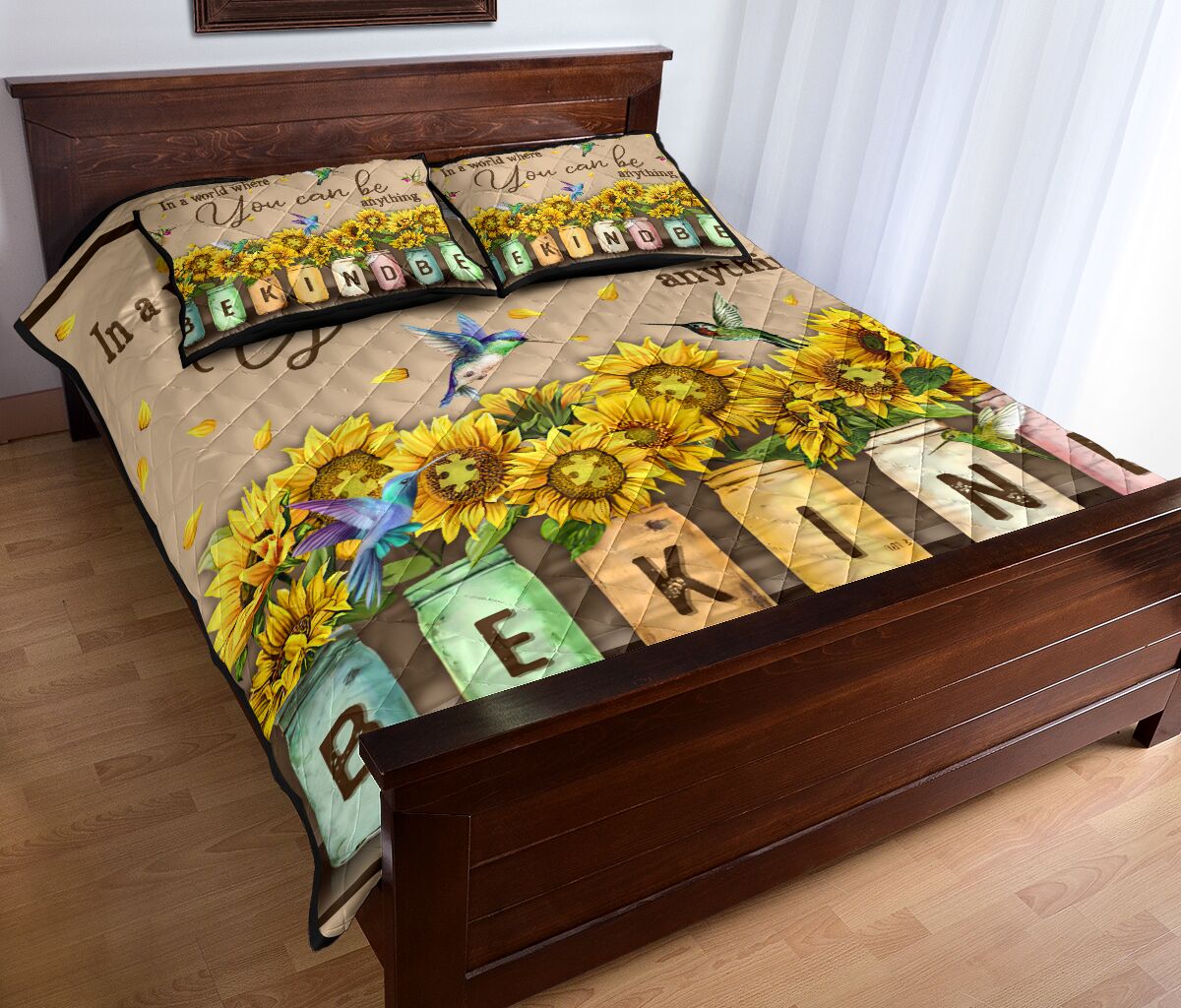 In A World Where You Can Be Anything Autism Awareness Quilt Set 0622