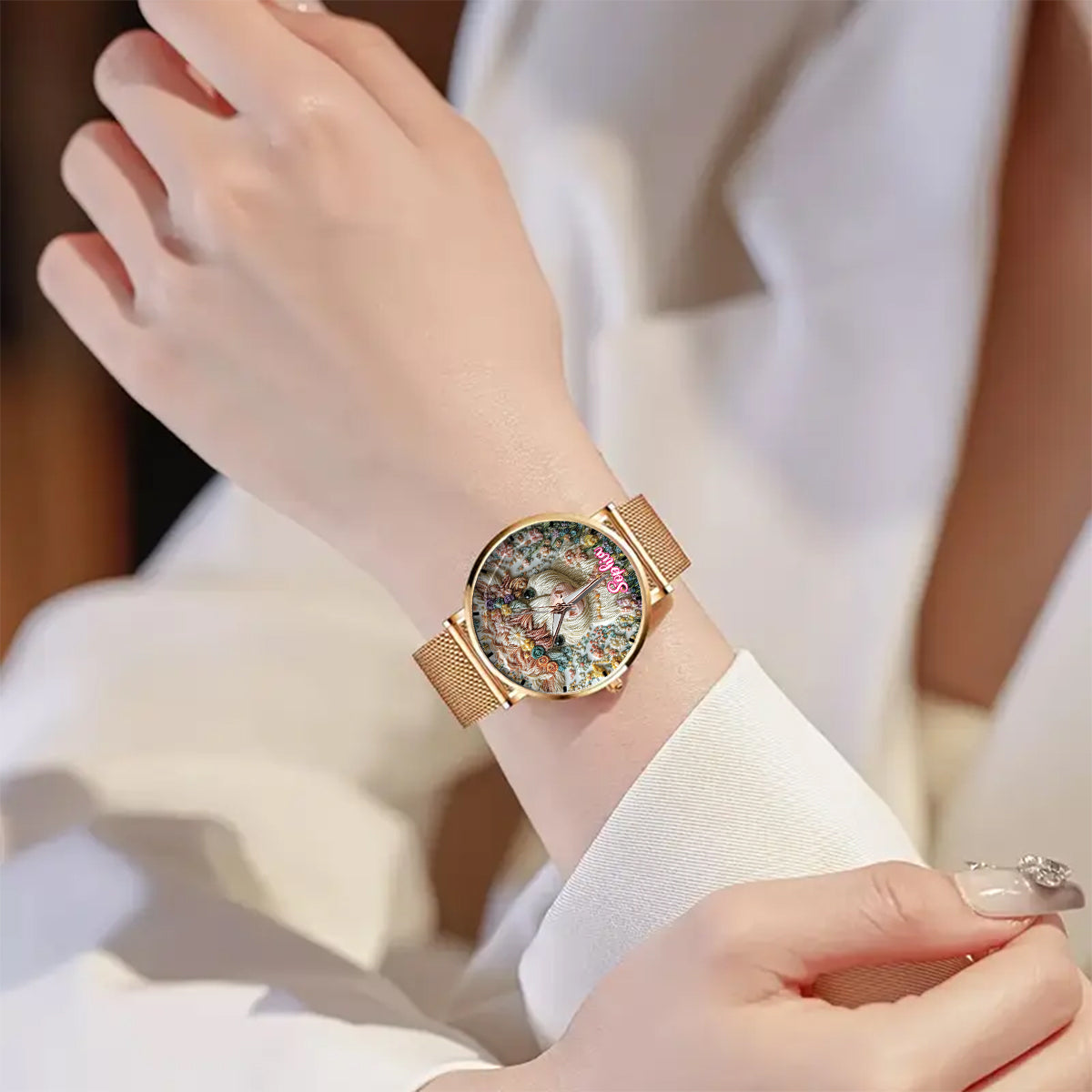 Beautiful Highland Cow - Personalized Highland Cow Women Hand Watch