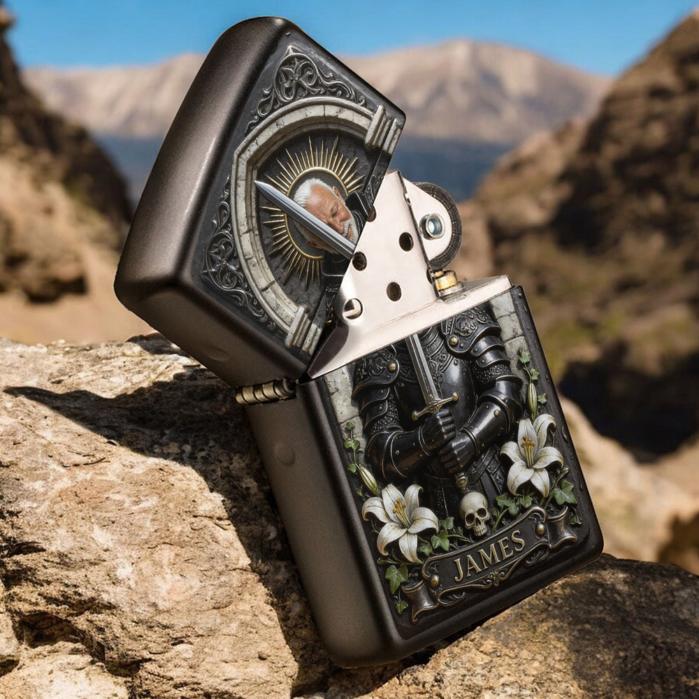Knight Of God - Personalized Christian Lighter