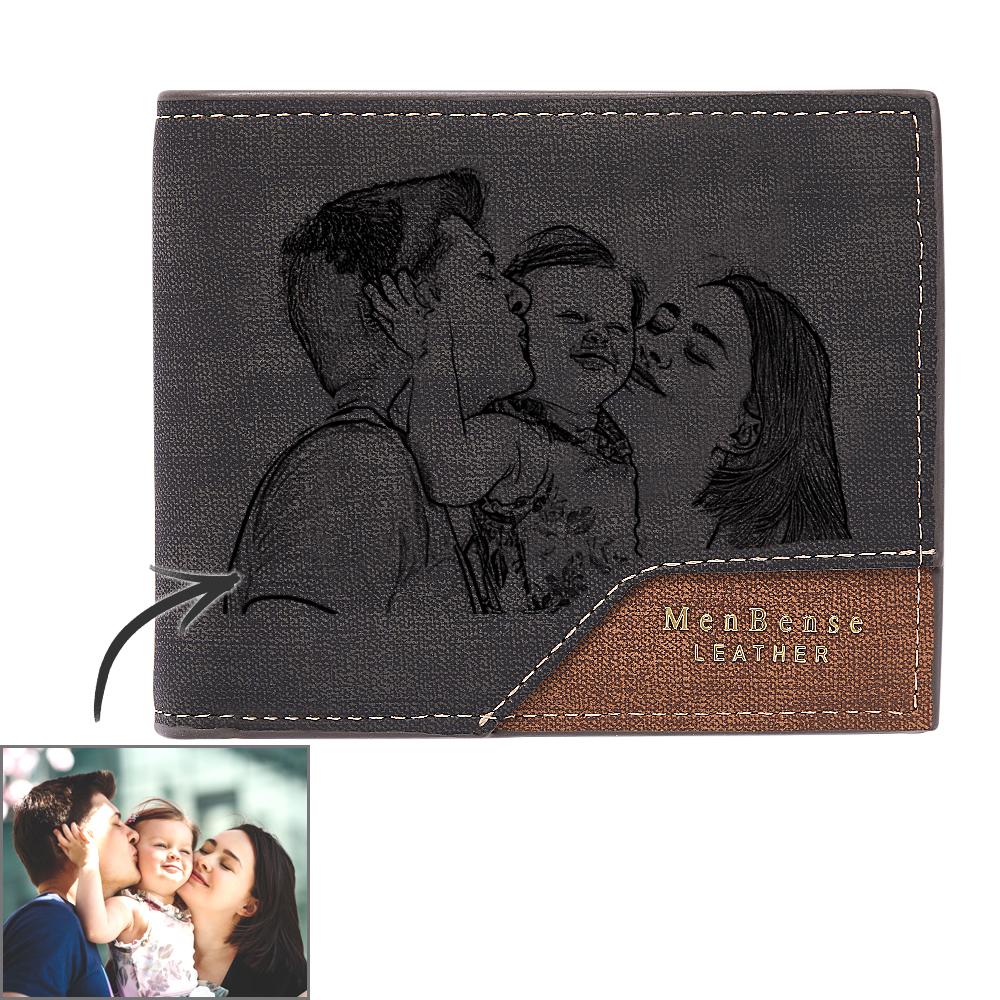 Any Photo - Personalized Photo Wallet Bronzing Simplicity