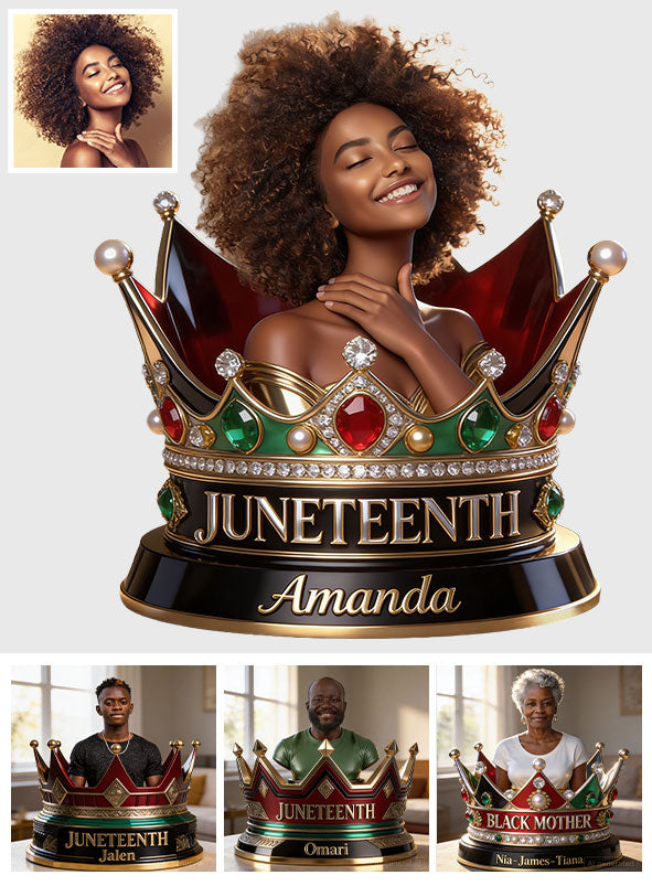 Juneteenth Custom From Photo - Personalized Juneteenth Custom Shaped Acrylic Plaque