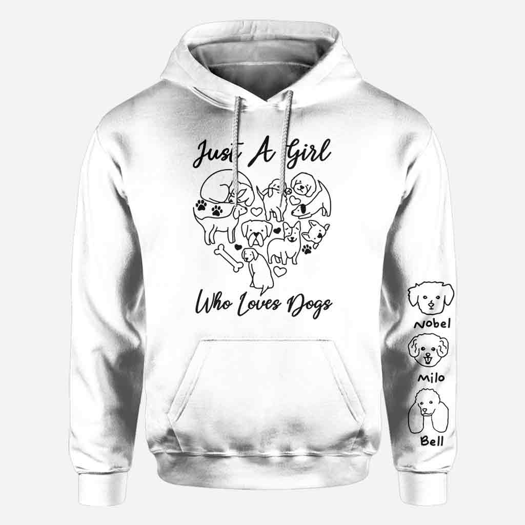 Just A Girl Who Loves Dogs - Personalized Dog All Over Shirt