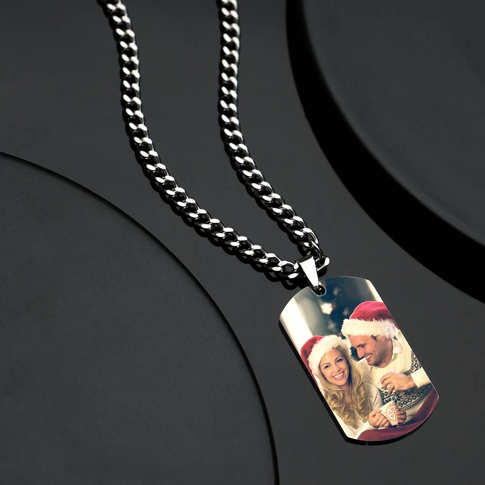 Any Photo - Personalized Military Dog Tags Necklace