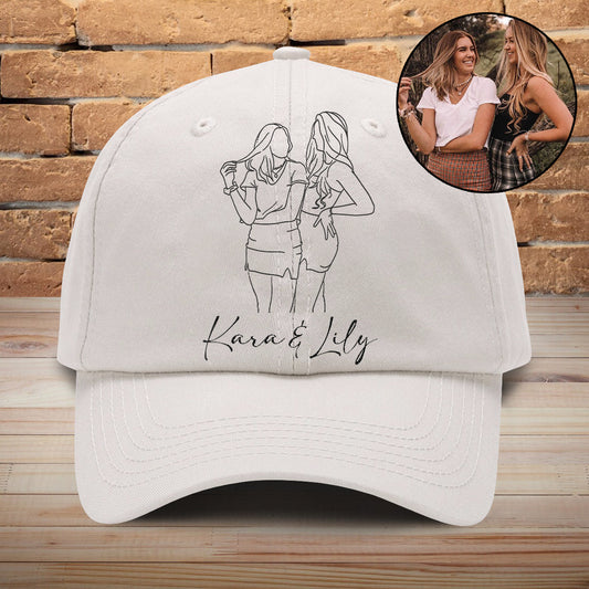 Custom Photo - Personalized granddaughter Embroidered Classic Cap