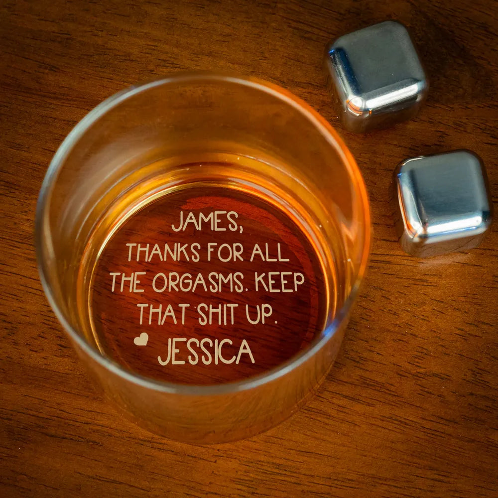 Personalized Whiskey Cup - A Funny and Bold Gift for Your Partner
