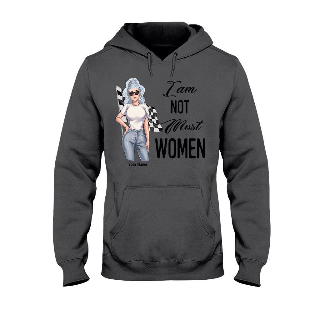 I'm Not Most Women - Personalized Racing T-shirt and Hoodie